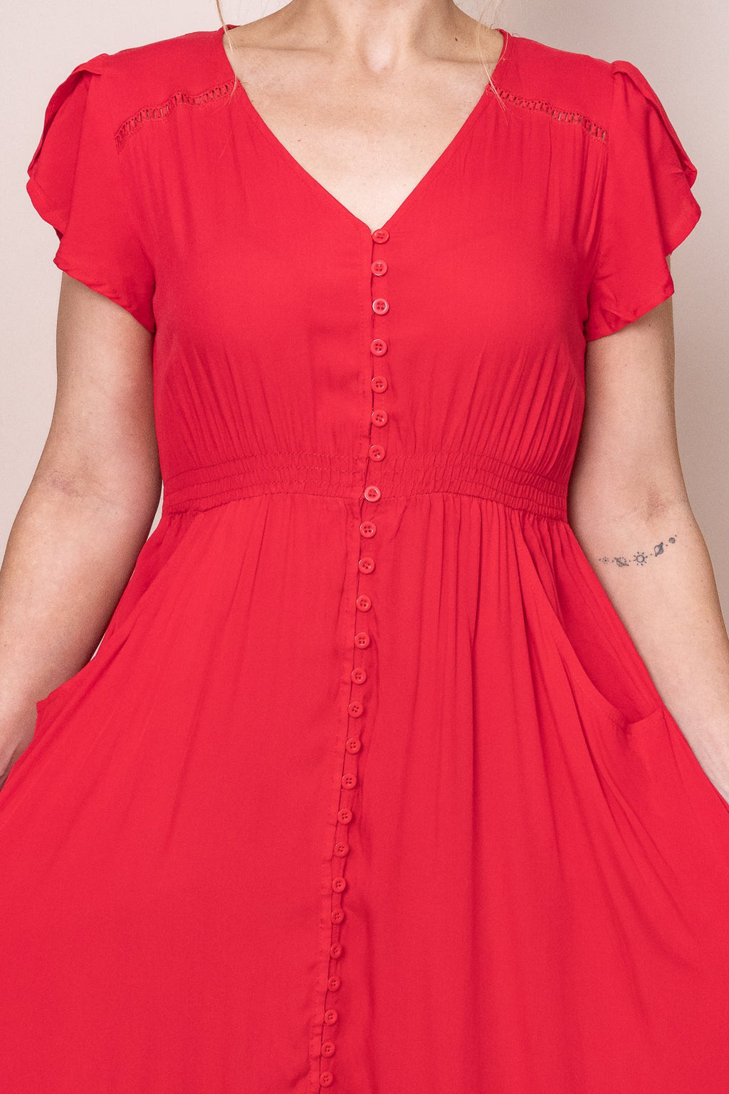 Fernie Maxi Dress in Red