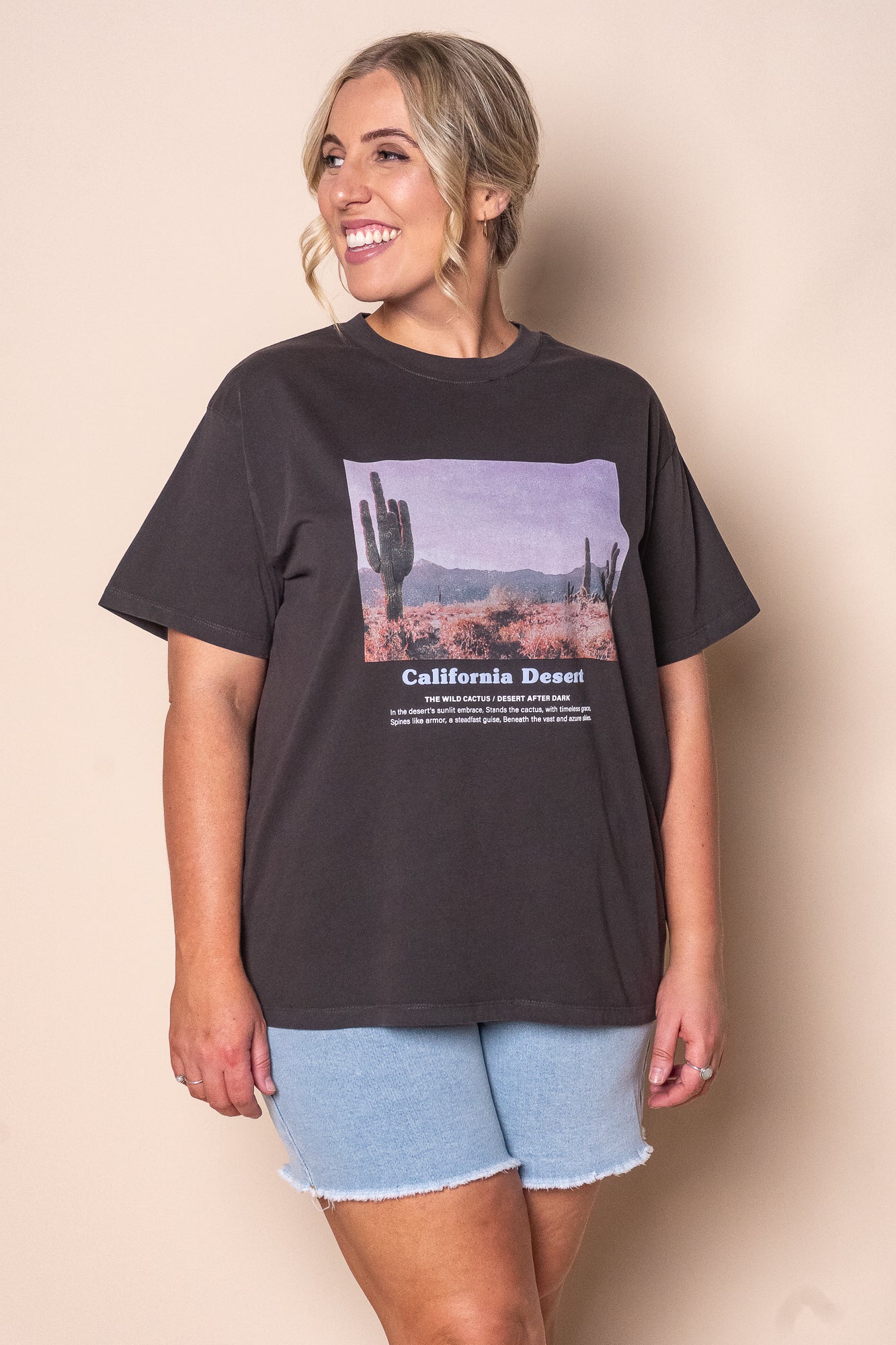 Liberty Road Relaxed Tee in Washed Black - All About Eve