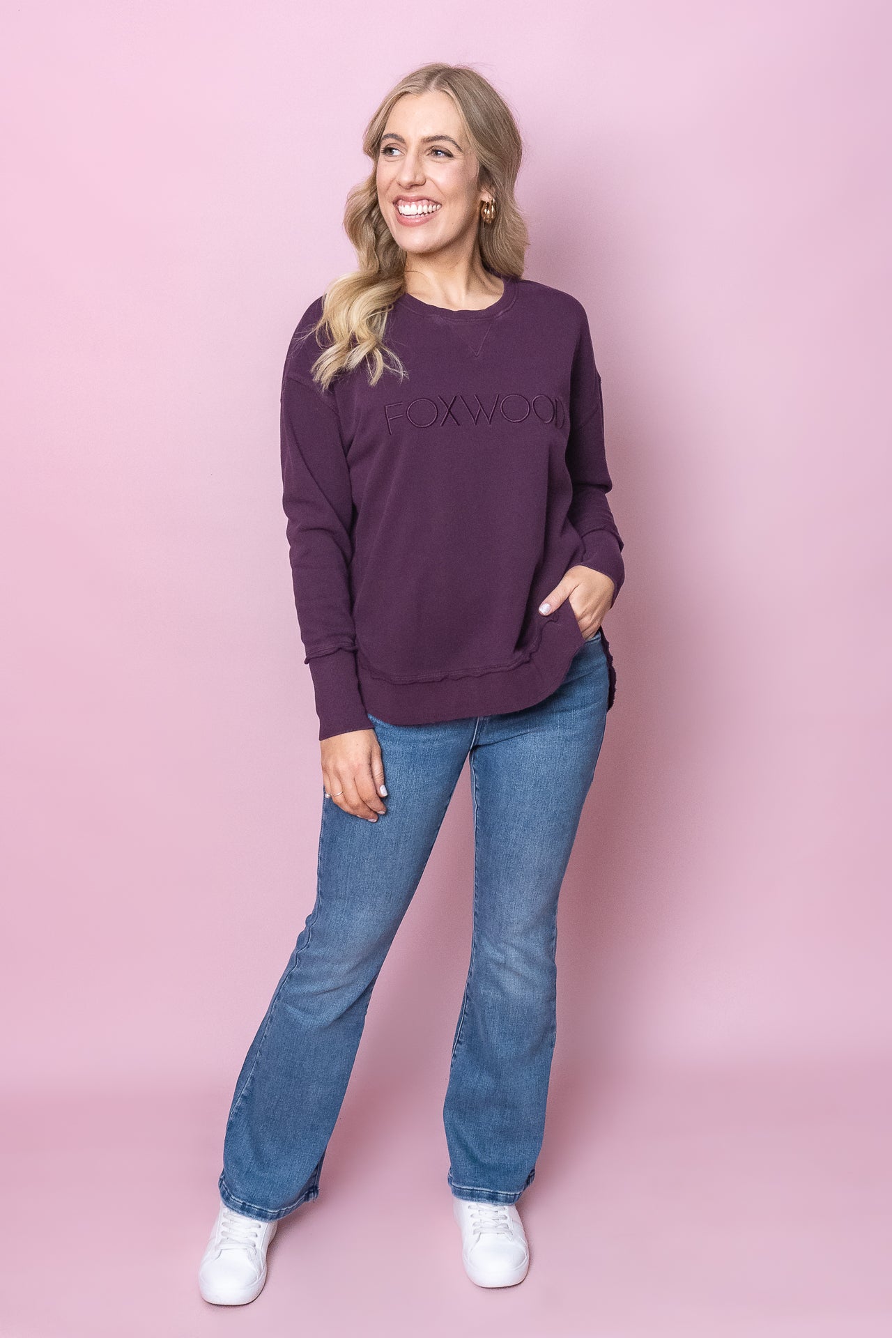 Simplified Crew in Plum - Foxwood
