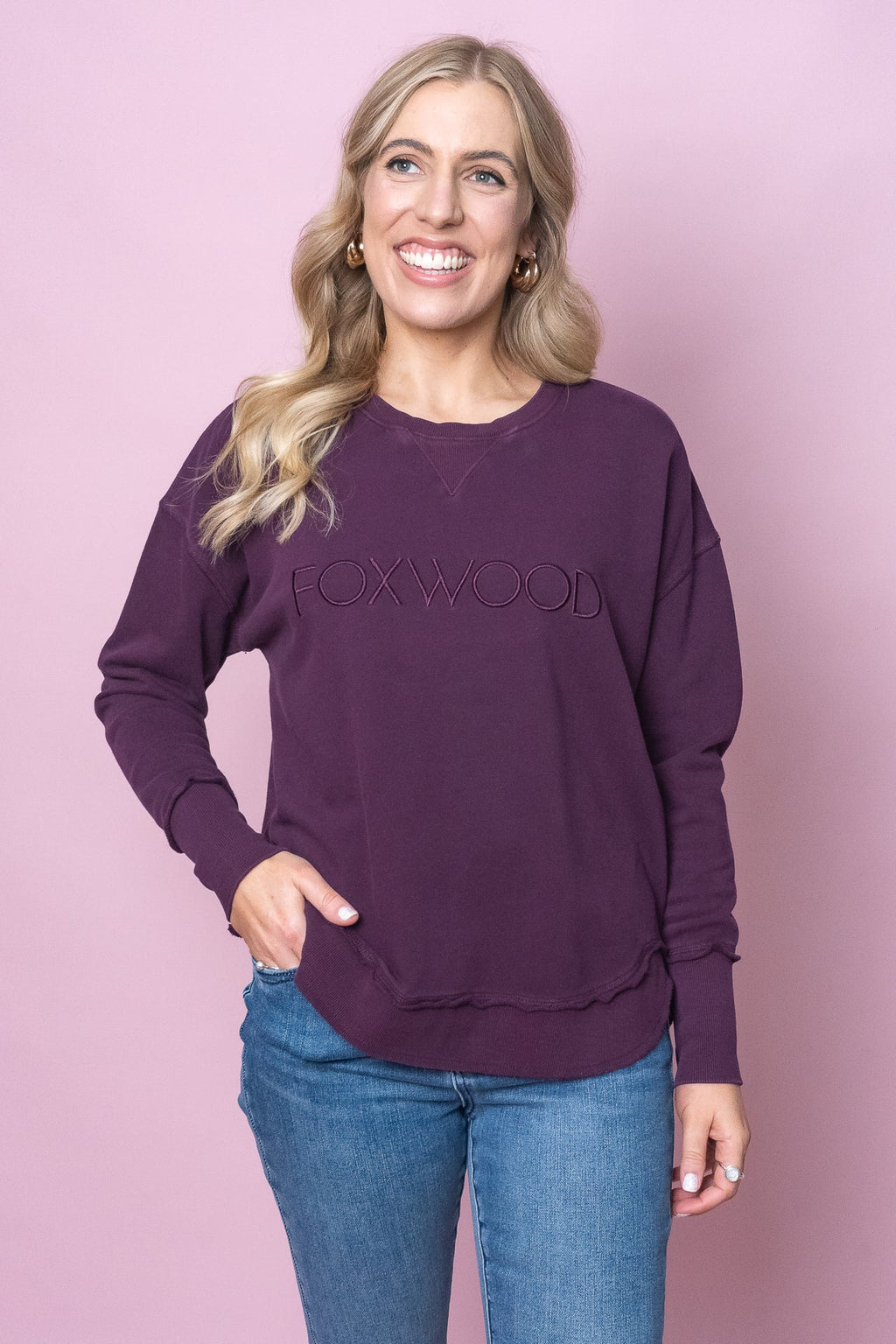 Simplified Crew in Plum - Foxwood