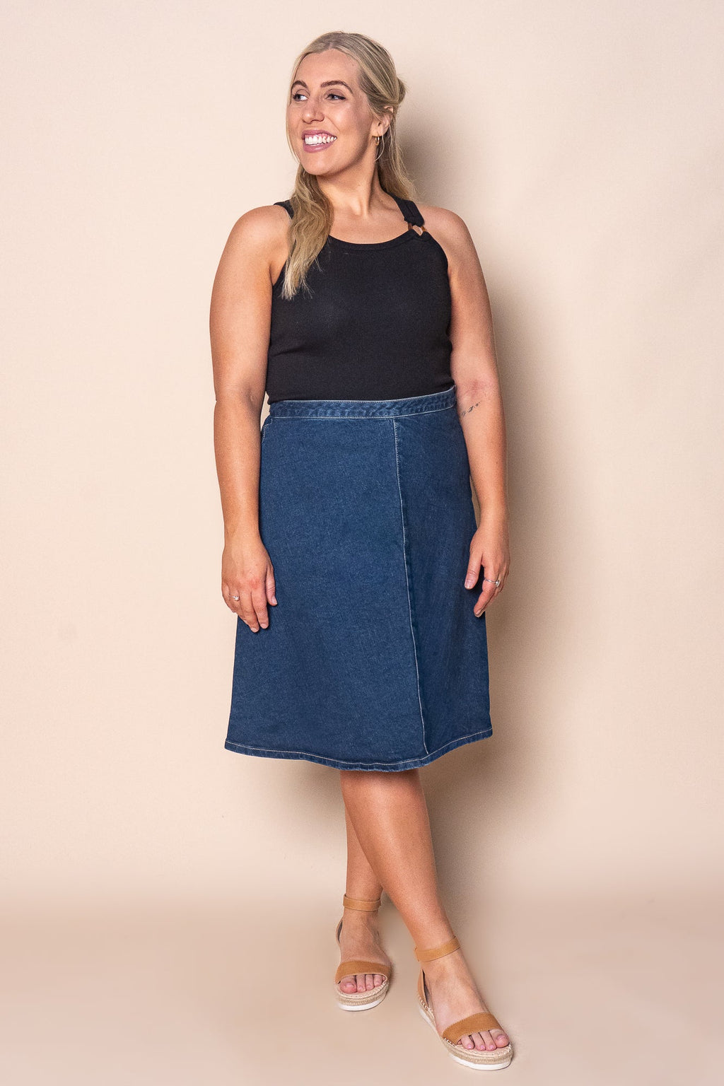 Copenhagen Skirt in Mid Blue - Foxwood