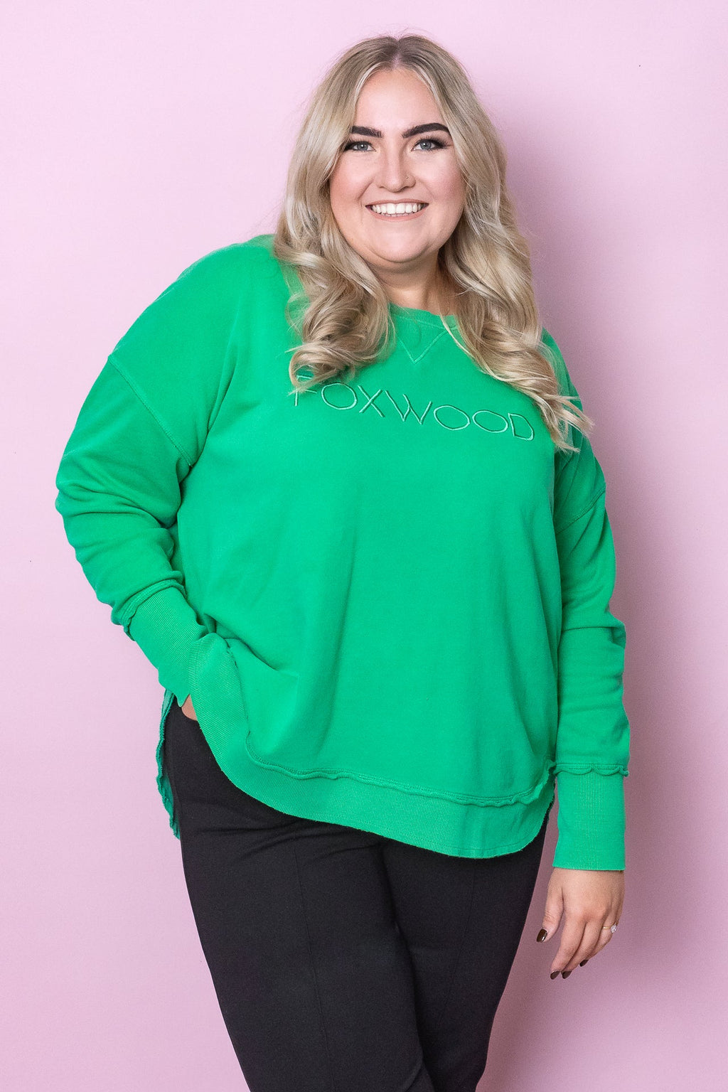 Simplified Crew in Bright Green - Foxwood