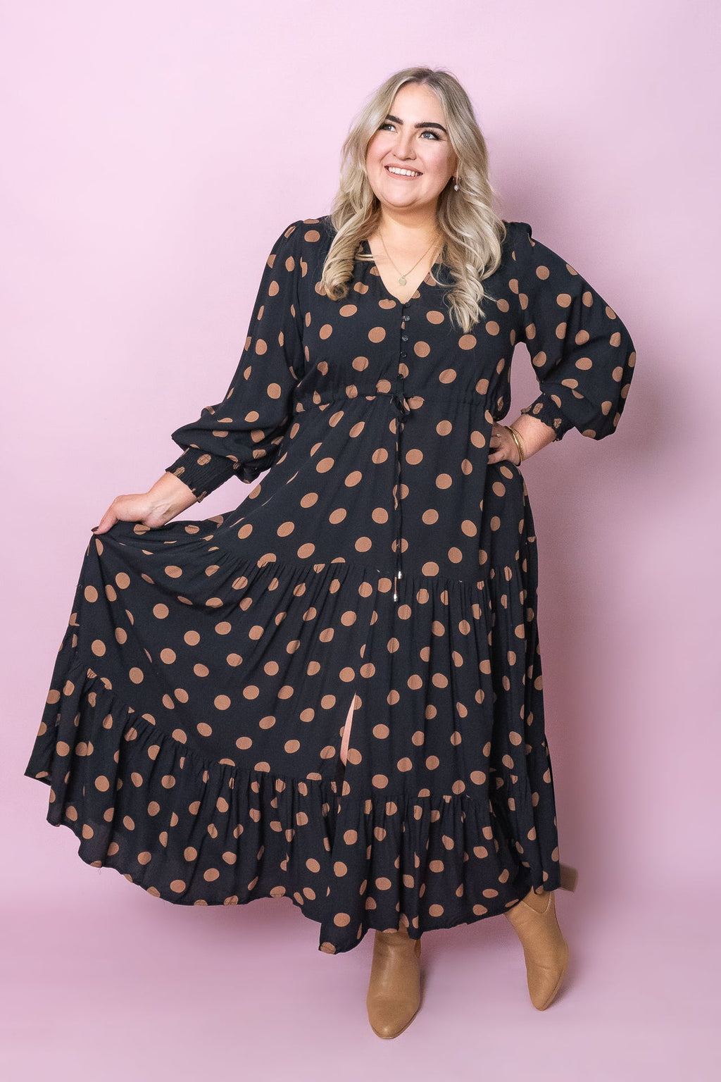 Franco Maxi Dress in Black