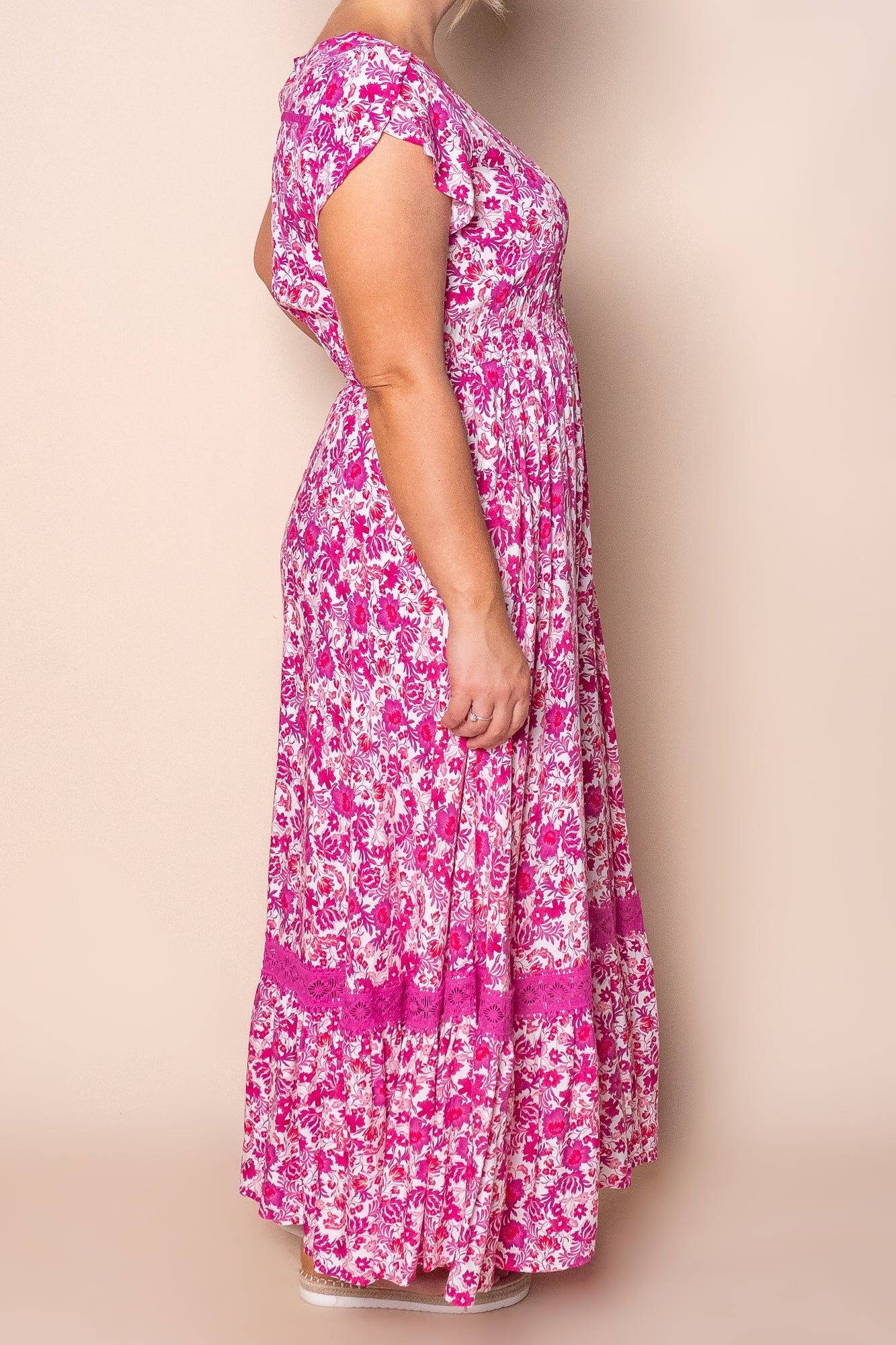 Merridy Maxi Dress in Pink