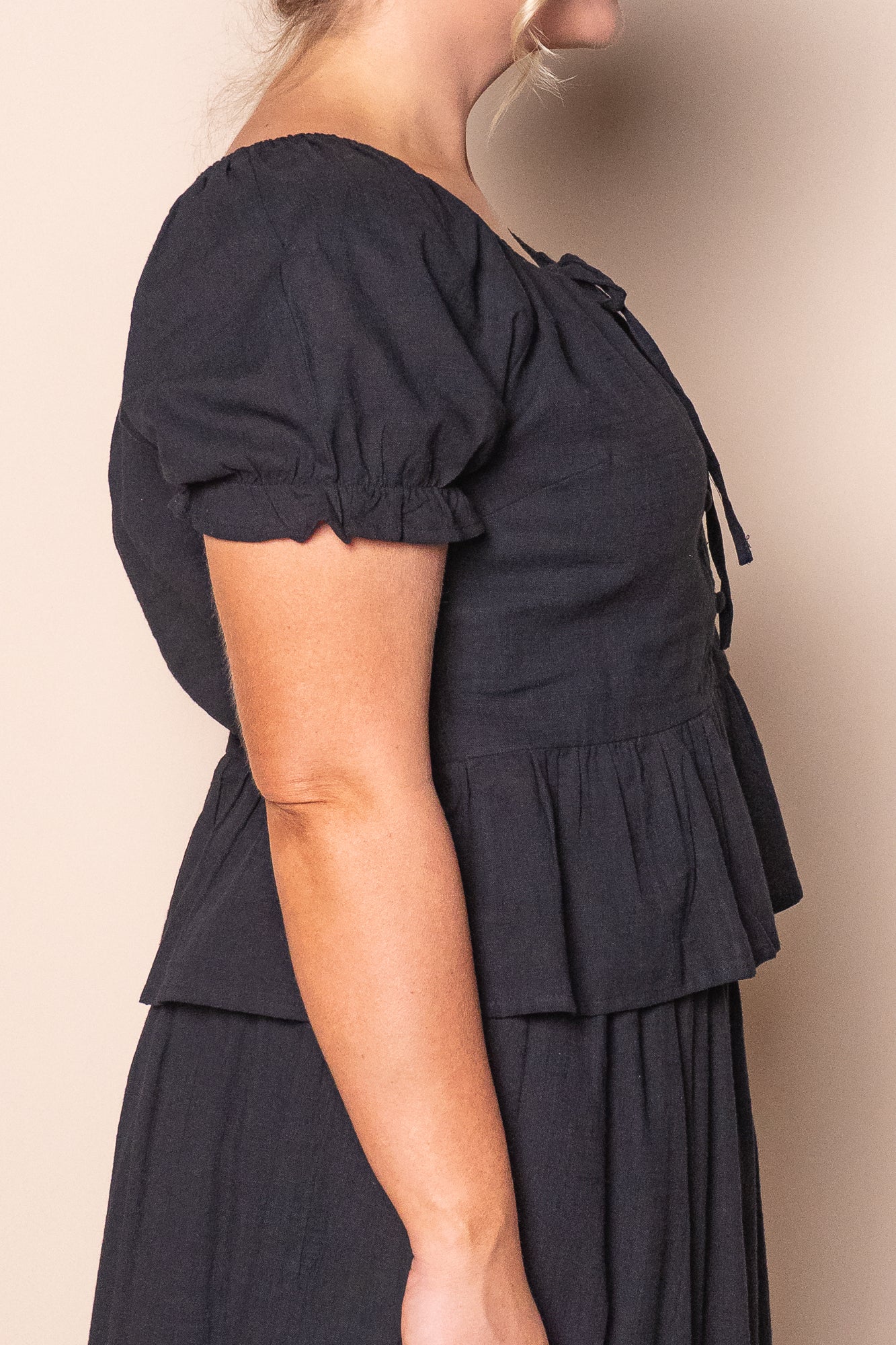 Tiana Top in Black - Foxwood