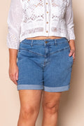 Devi Shorts in Mid Blue - Foxwood