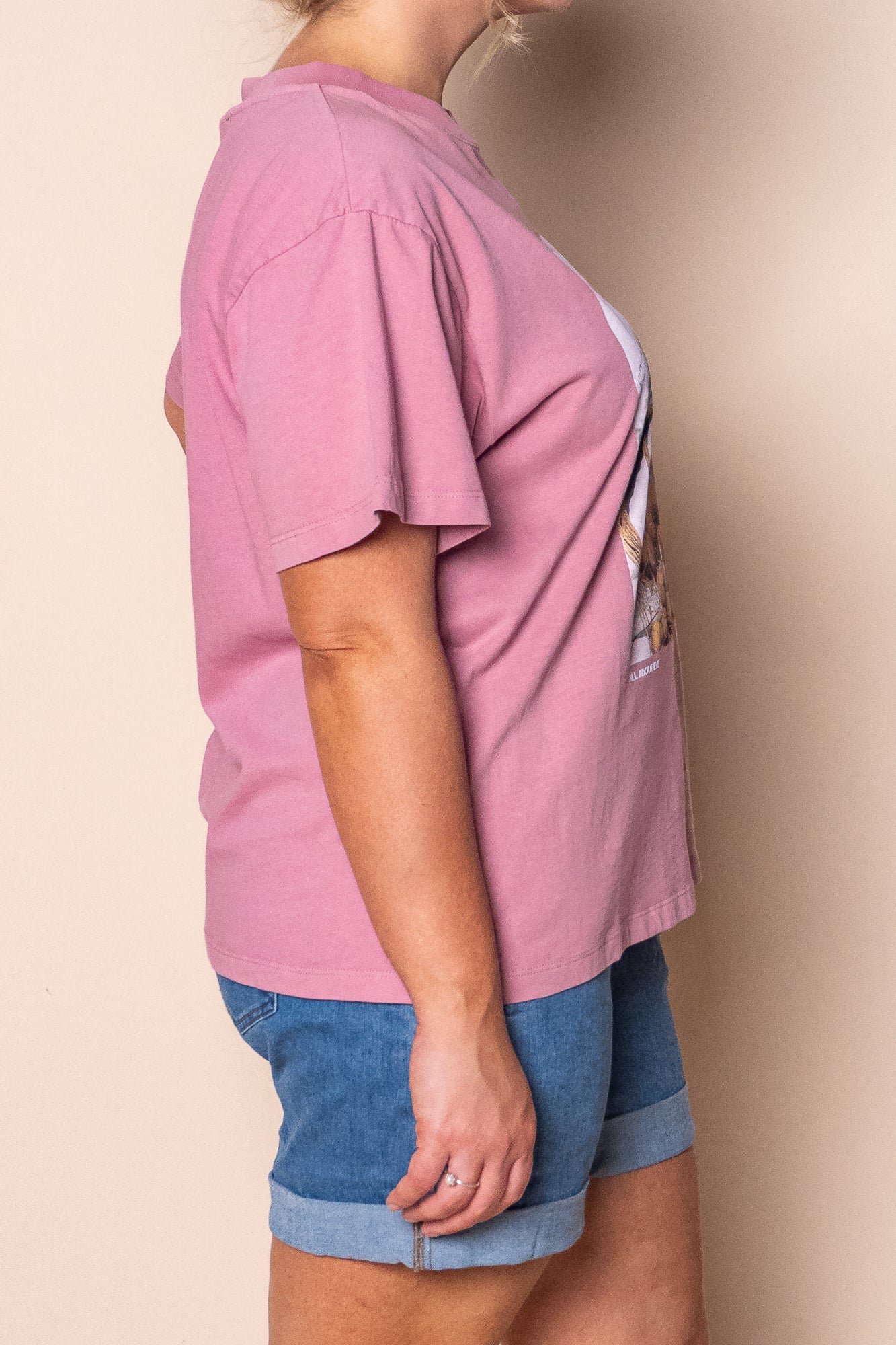 Golden Hour Box Tee in Quartz Pink - All About Eve