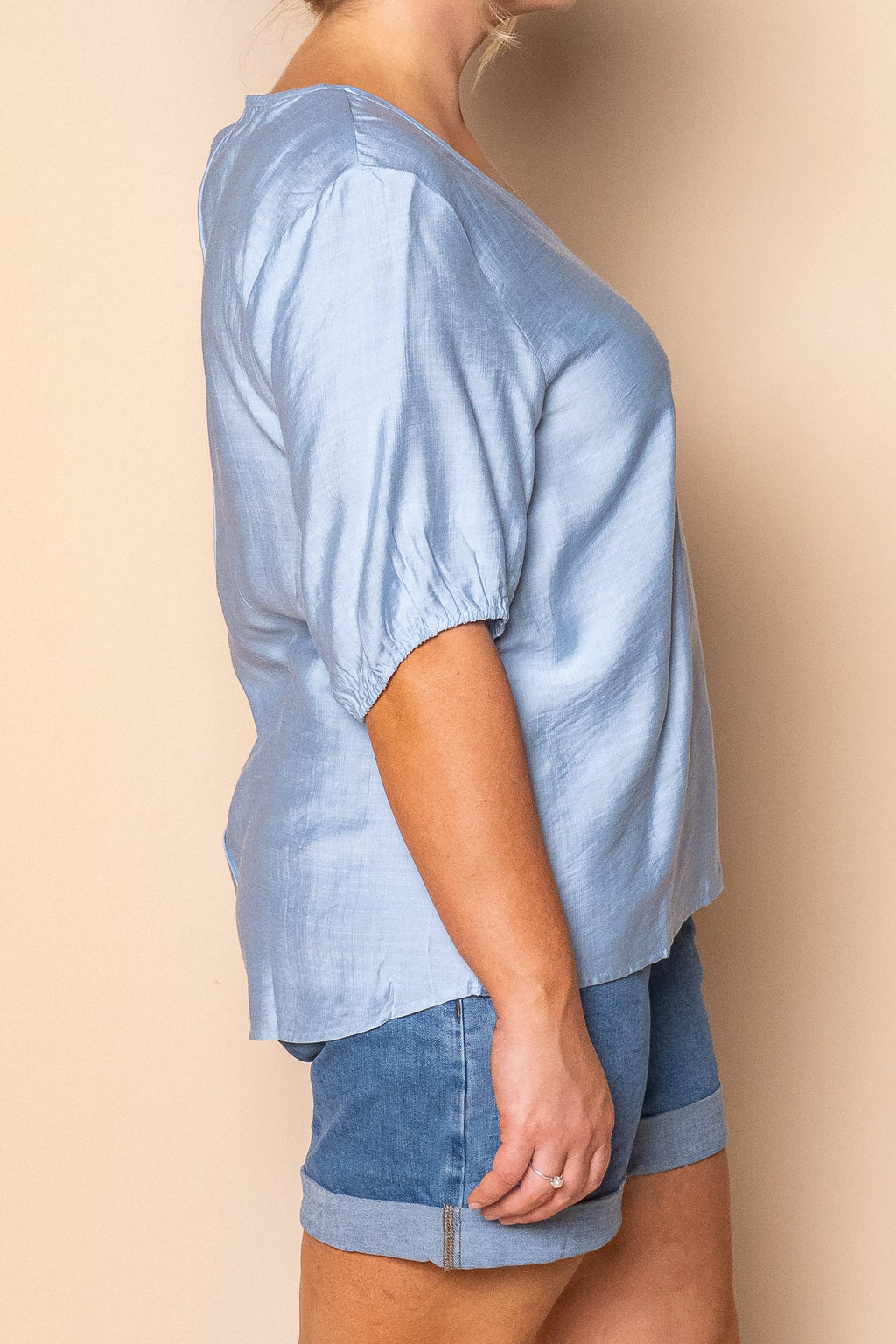 Quenby Top in Baby Blue