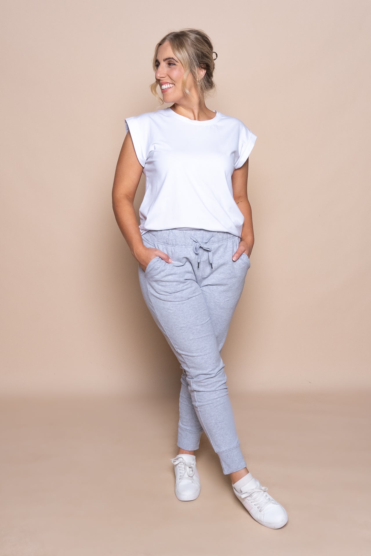 Lazy Days Joggers in Grey Marle - Foxwood