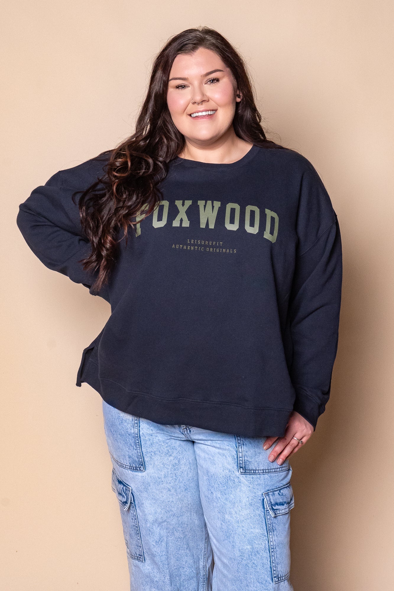 Interval Crew in Navy/Khaki - Foxwood