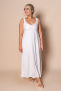 Stefania Maxi Dress in White