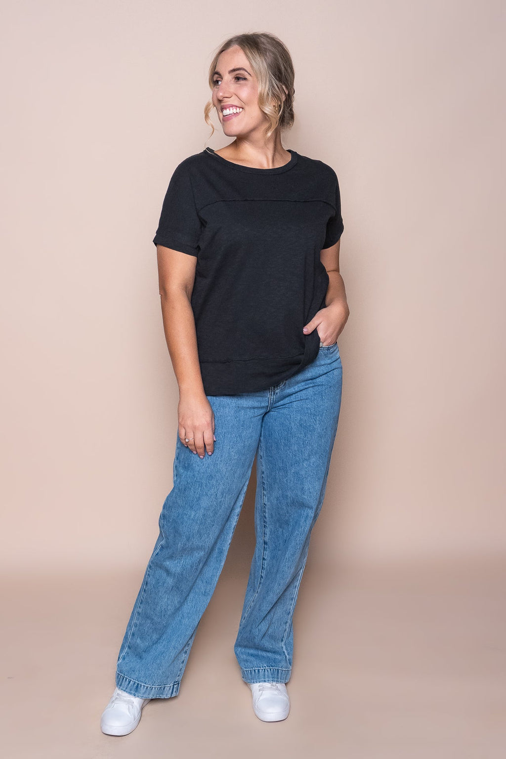 Allison Tee in Black - Foxwood