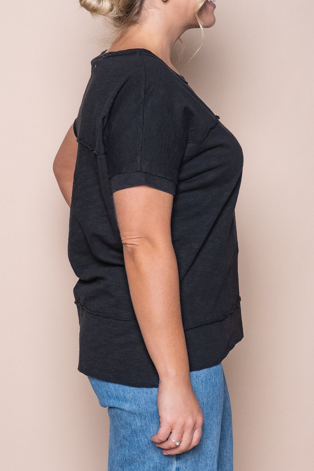 Allison Tee in Black - Foxwood