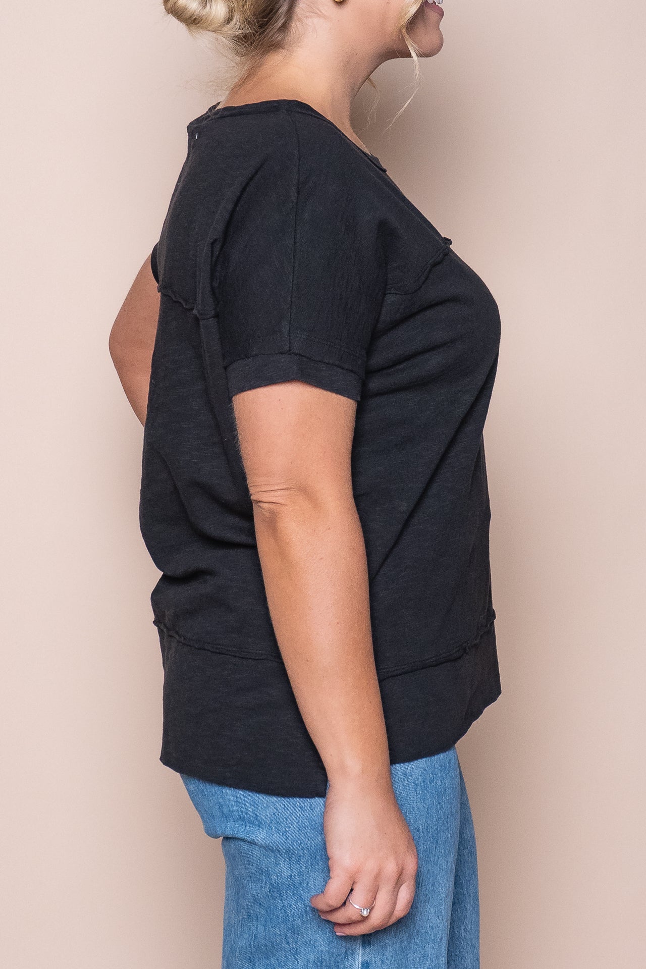 Allison Tee in Black - Foxwood