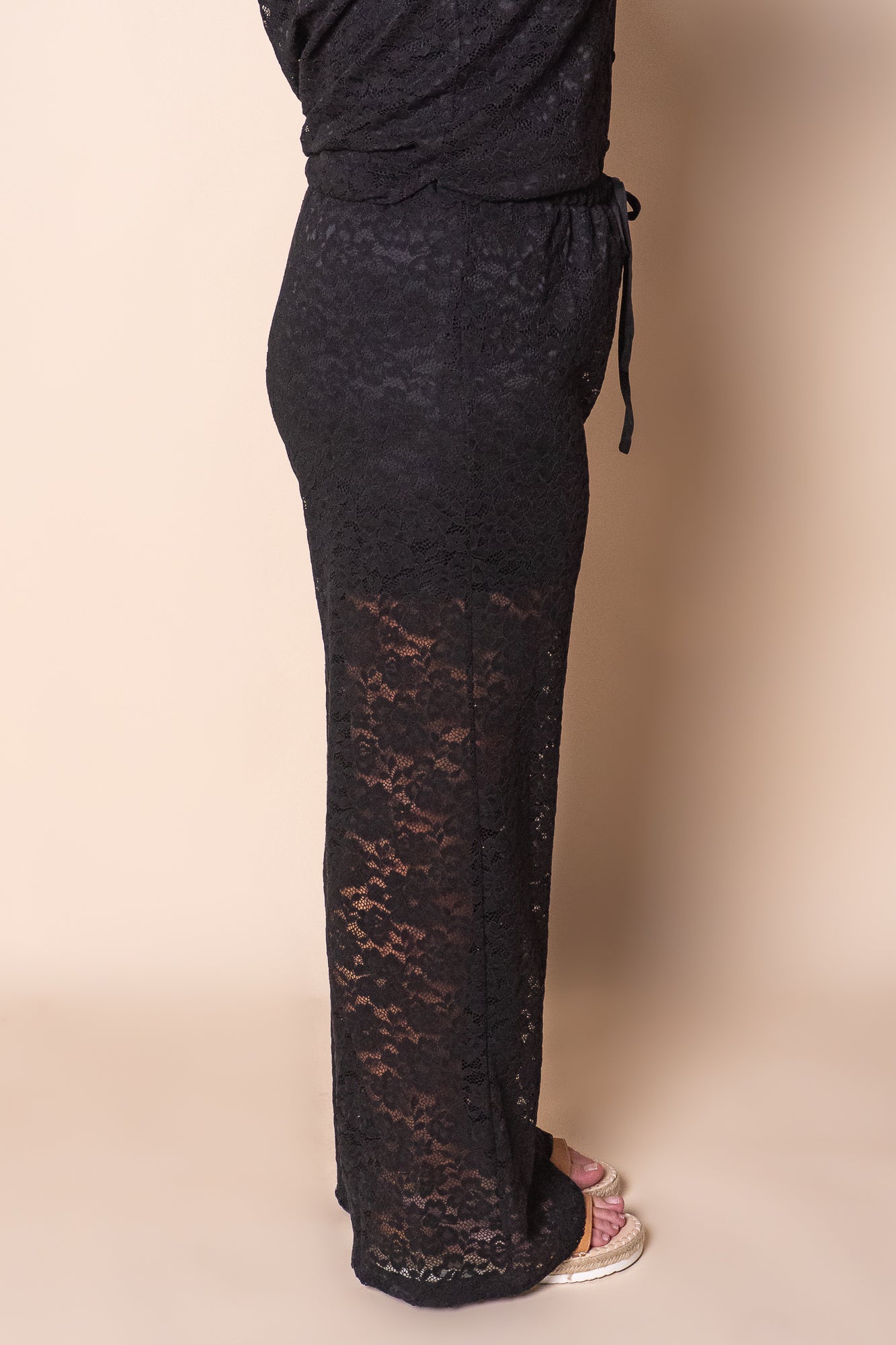 Hayden Lace Pants in Black