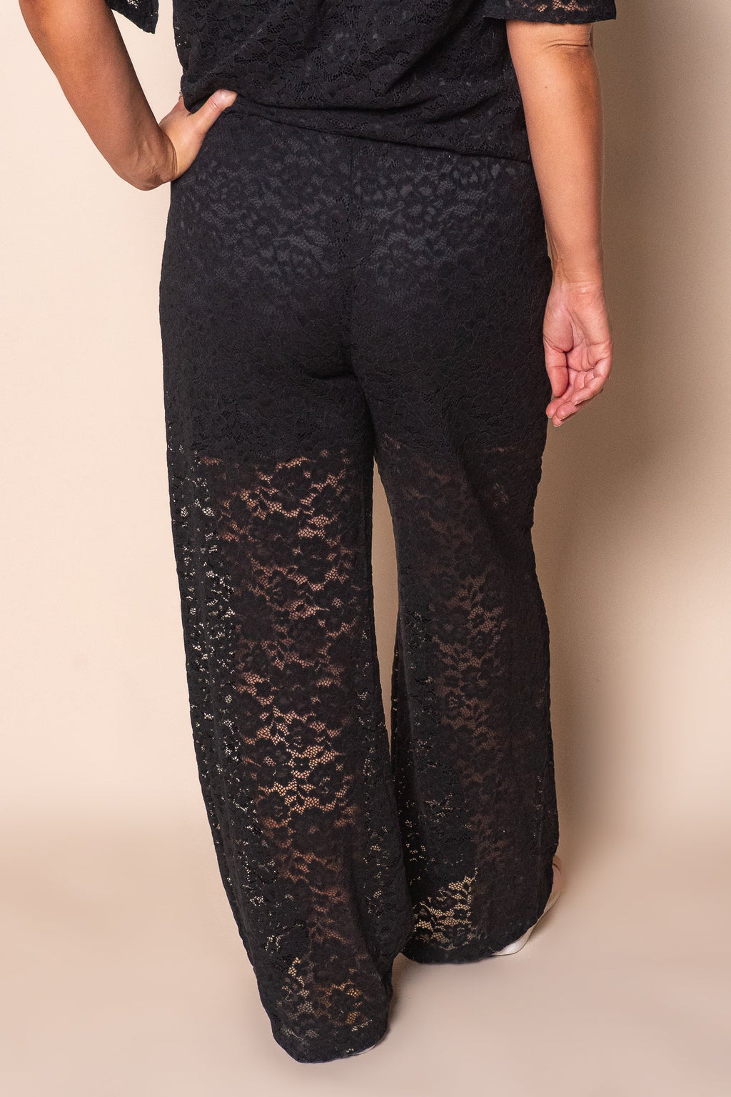 Hayden Lace Pants in Black