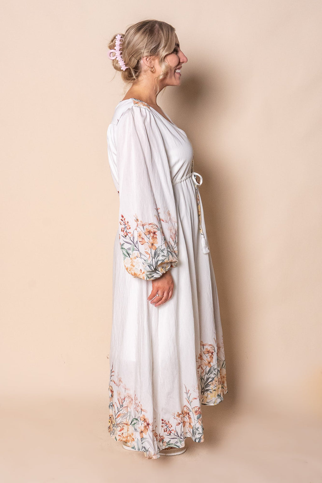 Venice Maxi Dress in Vintage Cream