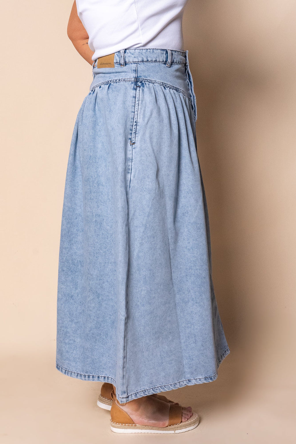 Arlo Maxi Skirt in Light Blue - All About Eve