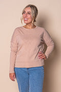 Jayne Throw On Top in Oat - Foxwood