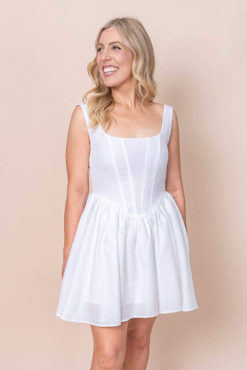 Imelda Mini Dress in White