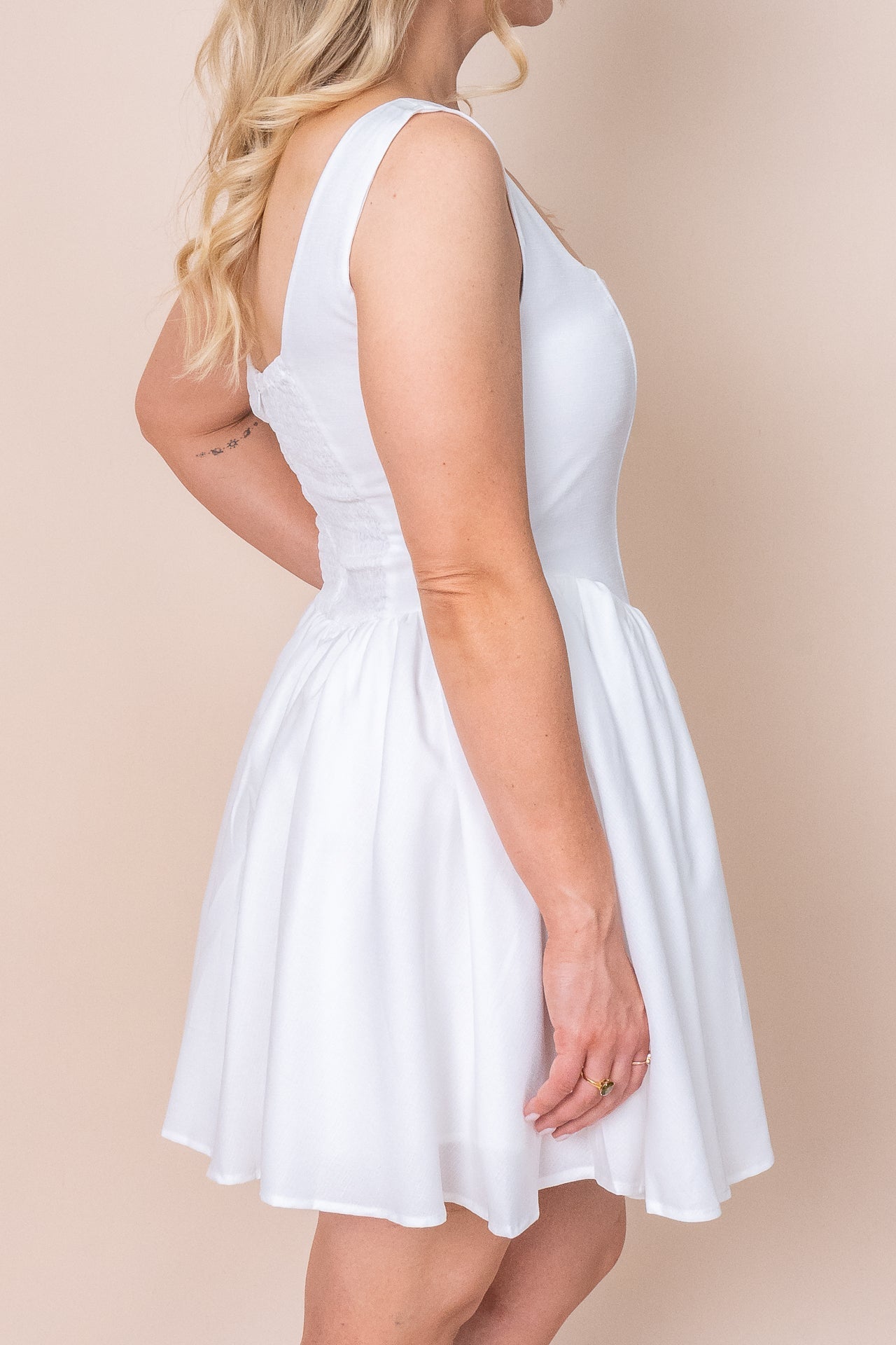 Imelda Mini Dress in White
