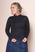 Priya Layering L/S Top in Black - Silent Theory