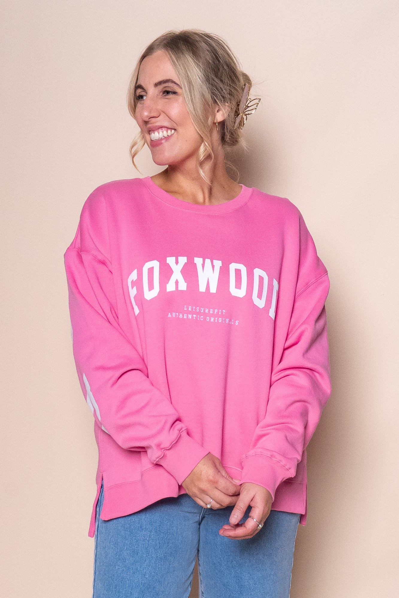Interval Crew in Bubblegum Pink/White - Foxwood