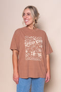 Nahla Relaxed Tee in Cinnamon - All About Eve