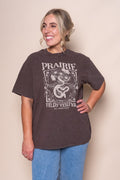 Prairie Relaxed Tee in Brown - All About Eve