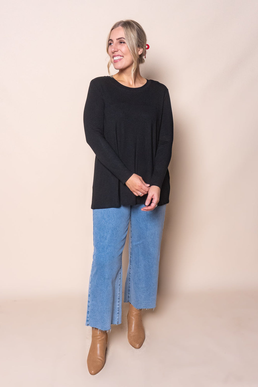 June L/S Top in Black