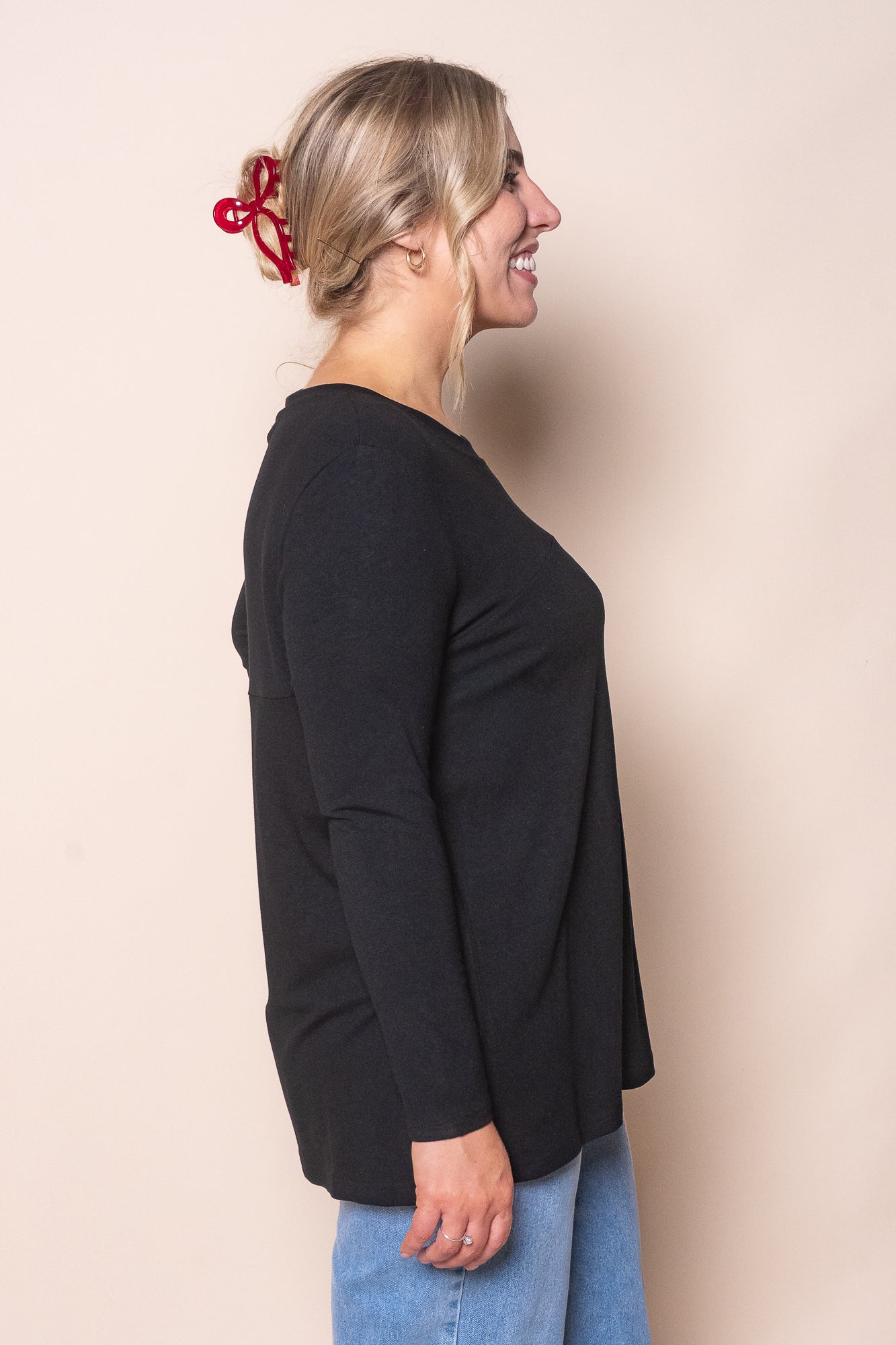 June L/S Top in Black