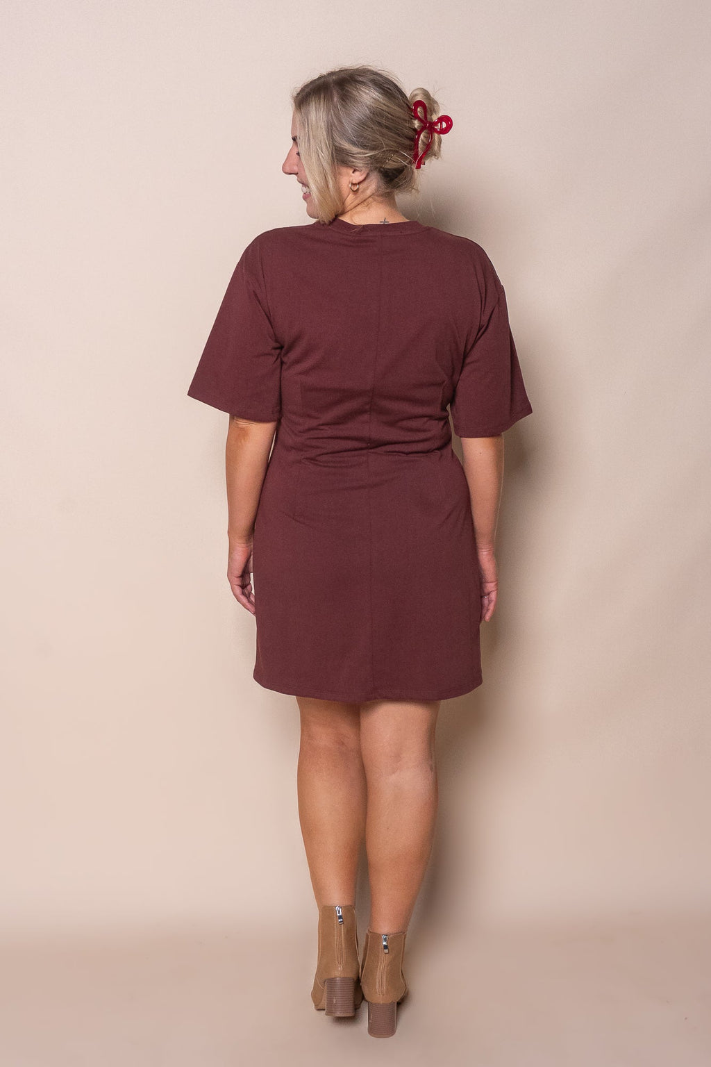 Soho Tee Mini Dress in Cherry - Silent Theory