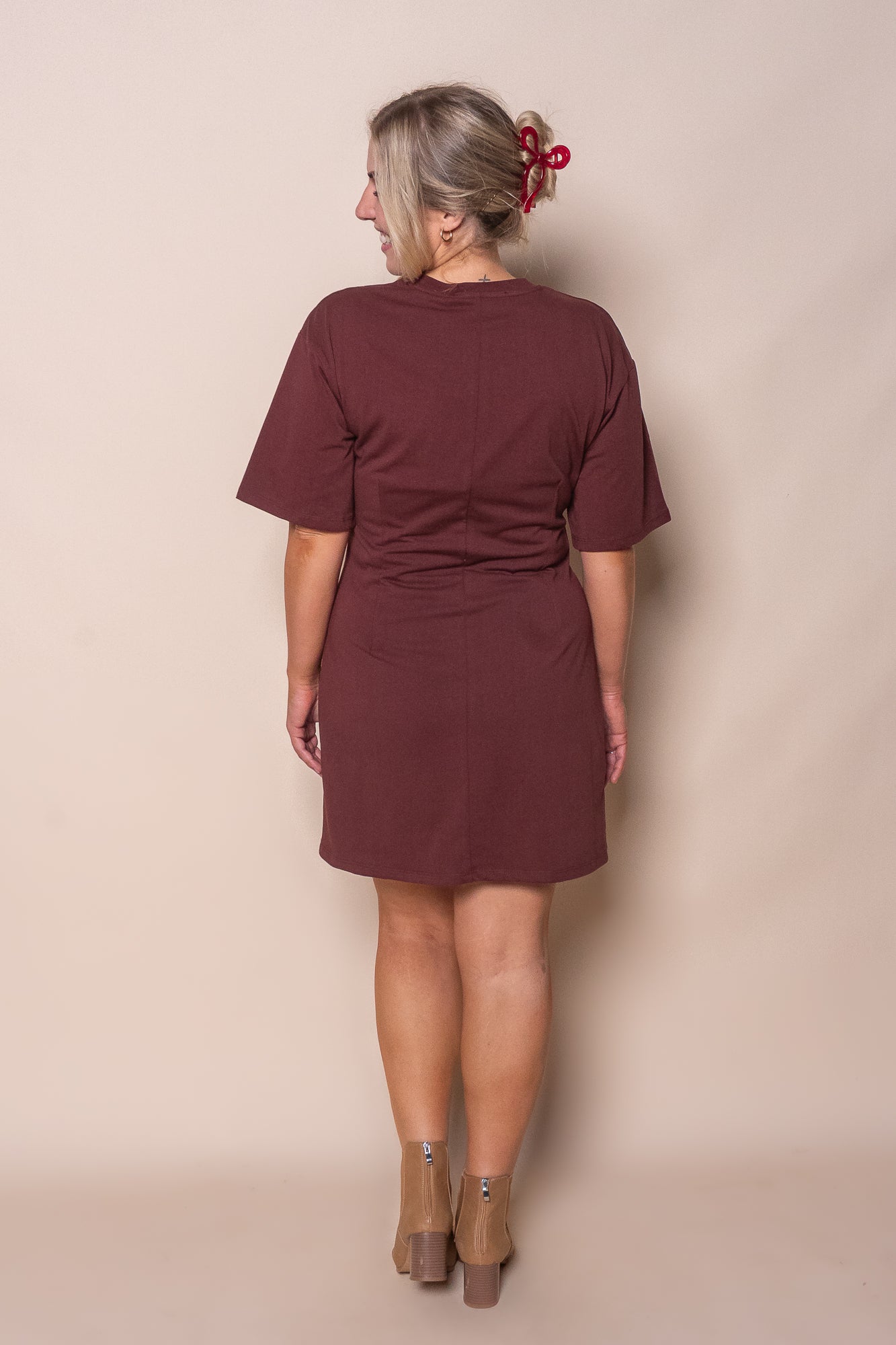 Soho Tee Mini Dress in Cherry - Silent Theory