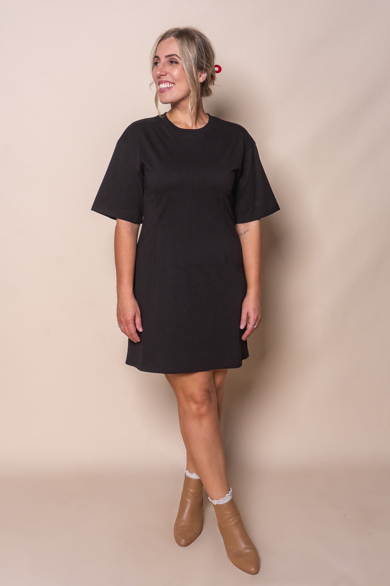 Soho Tee Mini Dress in Black - Silent Theory