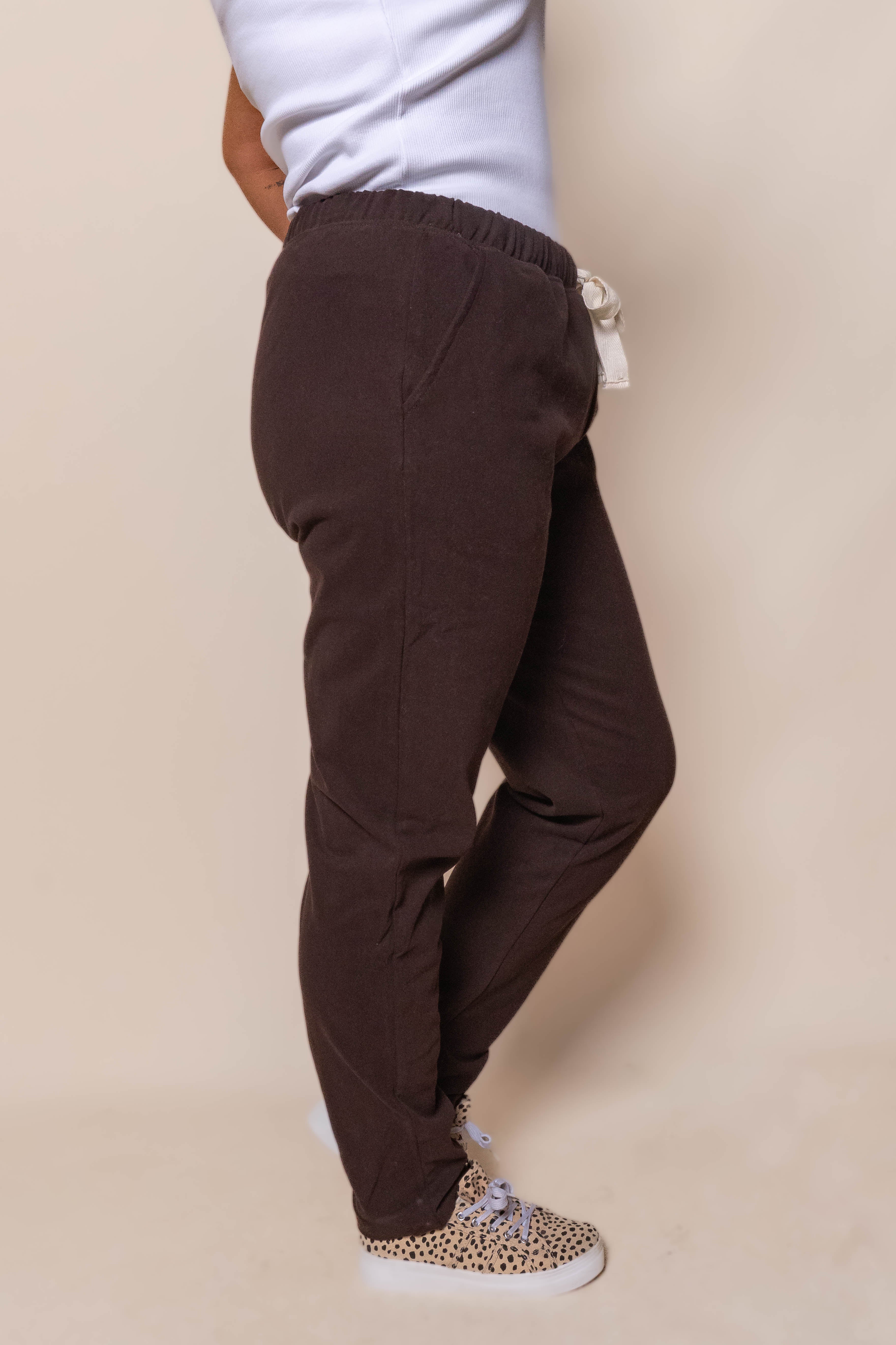 Monday Pants in Coffee - Foxwood