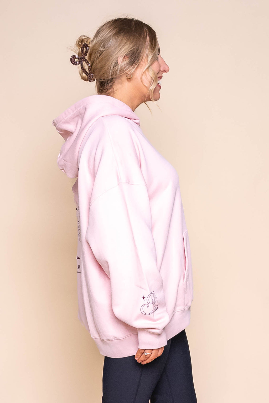 Conscious Relaxed Hoodie in Pale Pink - All About Eve