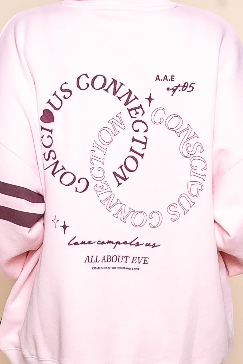 Conscious Relaxed Hoodie in Pale Pink - All About Eve