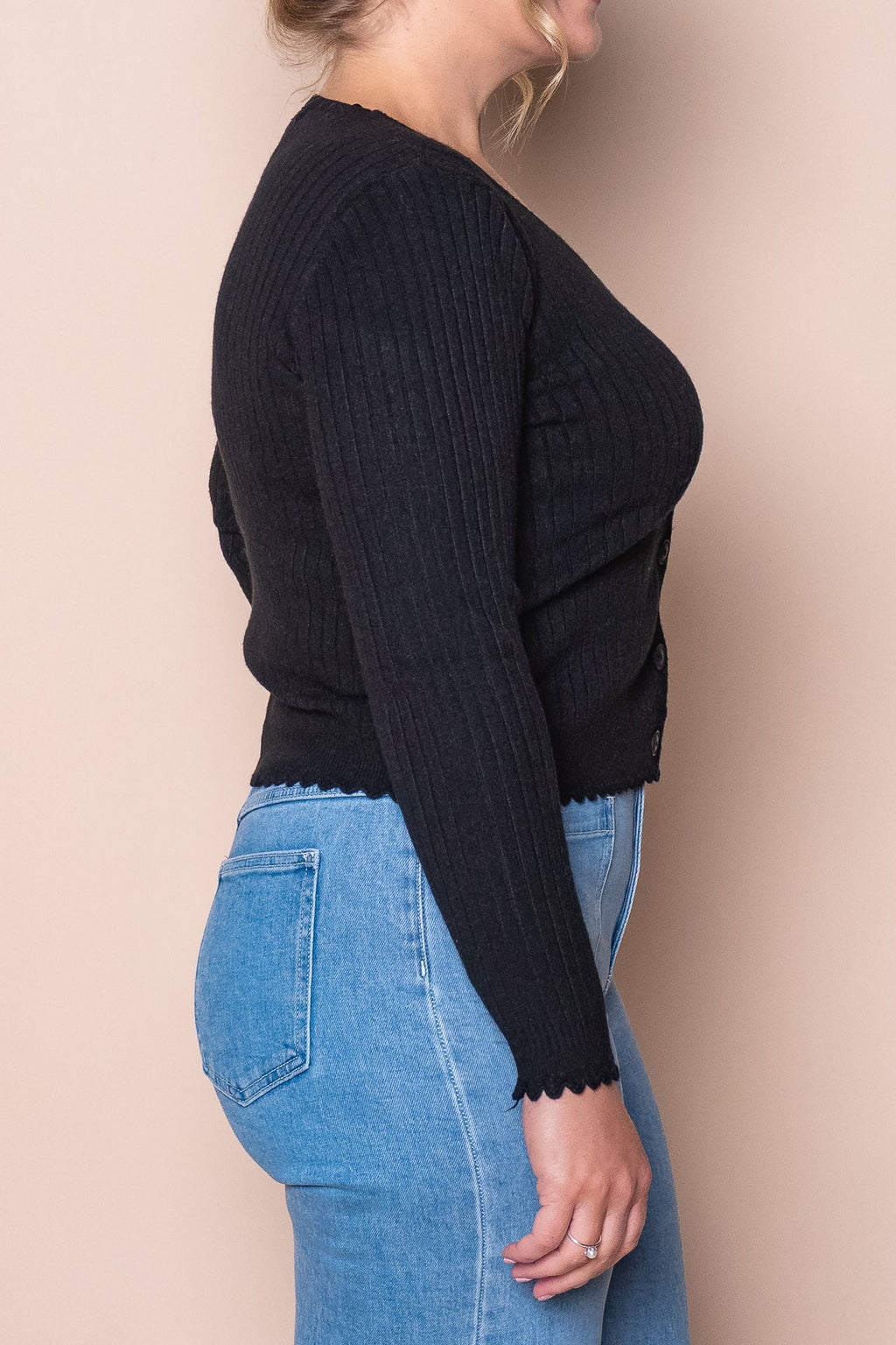Leilani Knit Cardigan in Black
