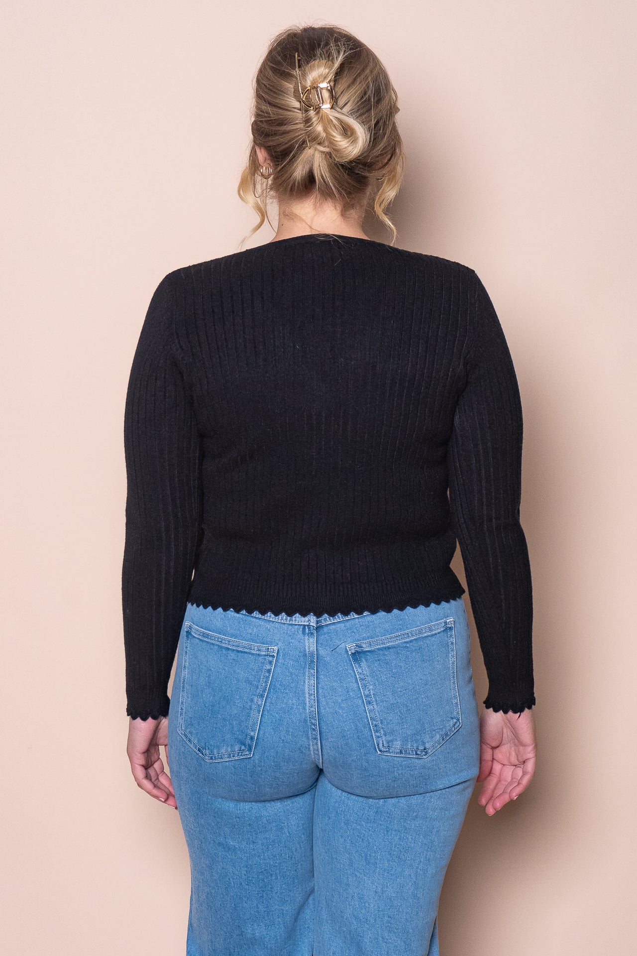 Leilani Knit Cardigan in Black