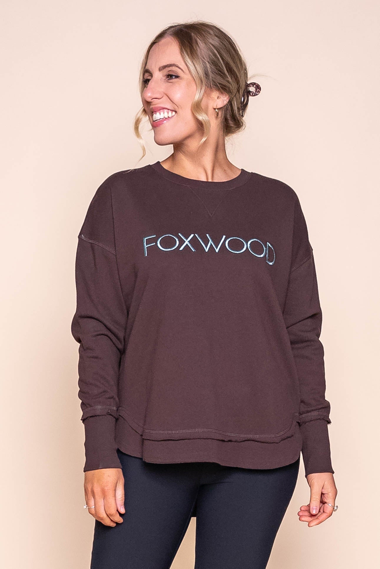 Simplified Metallic Crew in Coffee - Foxwood