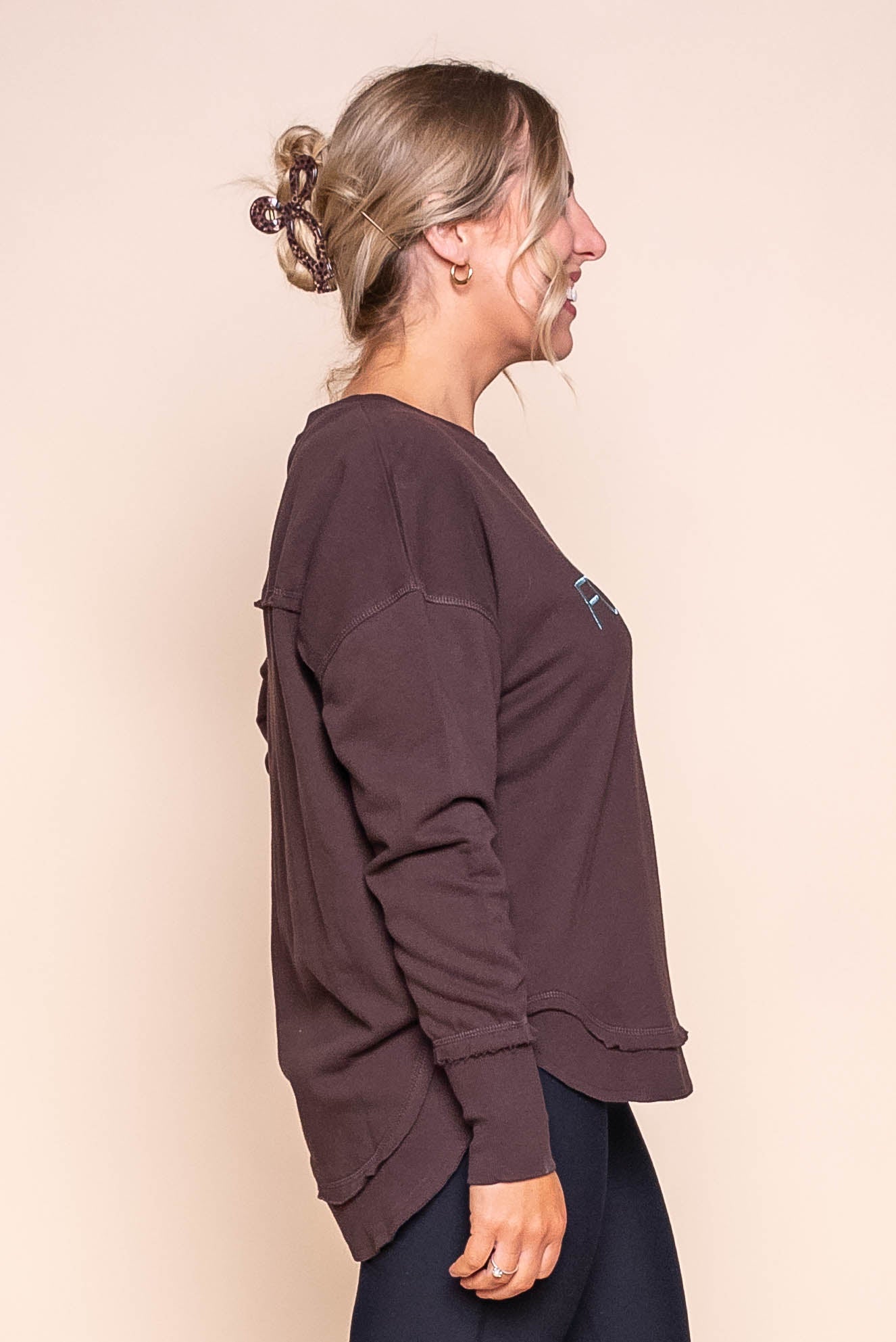 Simplified Metallic Crew in Coffee - Foxwood