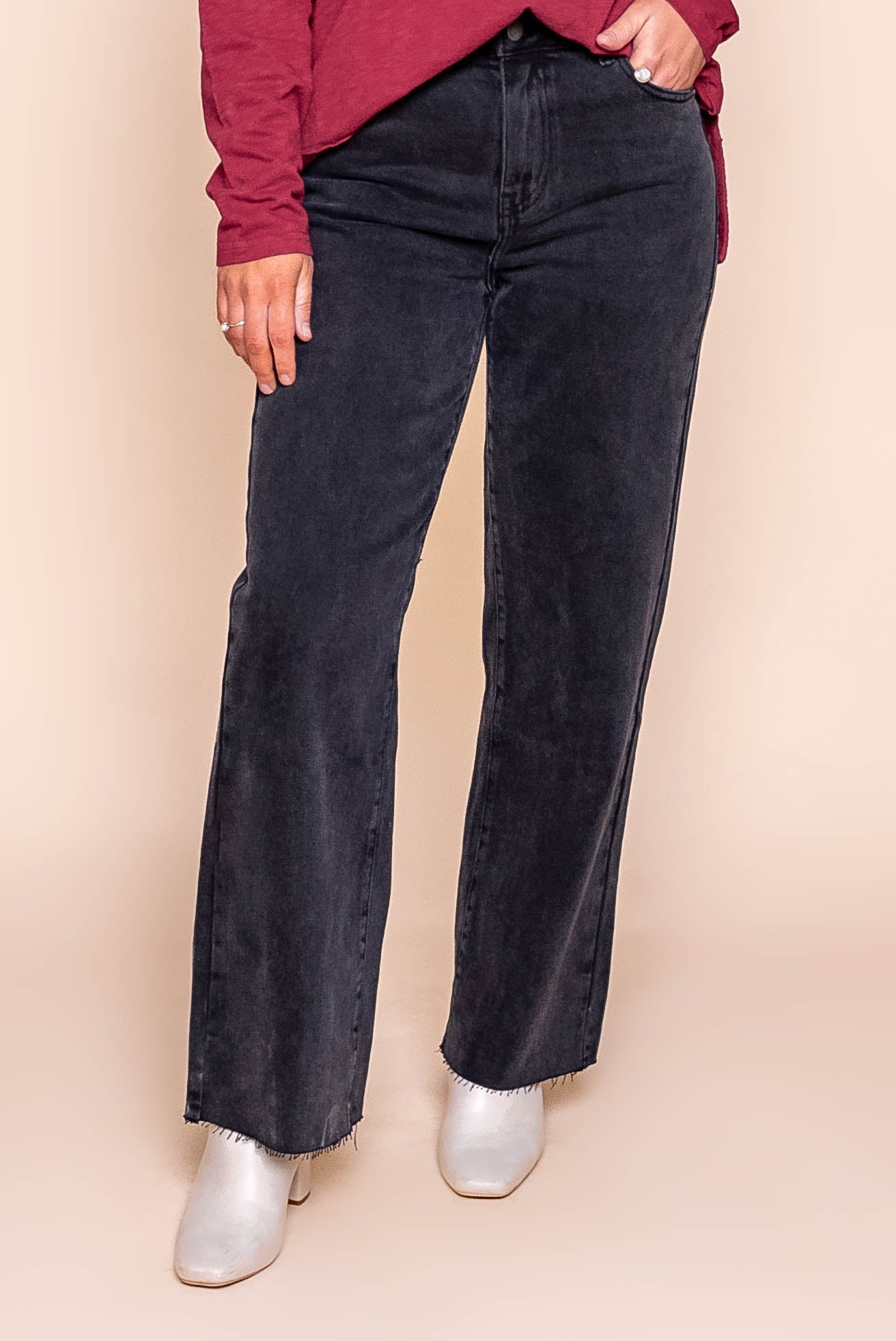 Skye Comfort Jeans in Washed Black - All About Eve