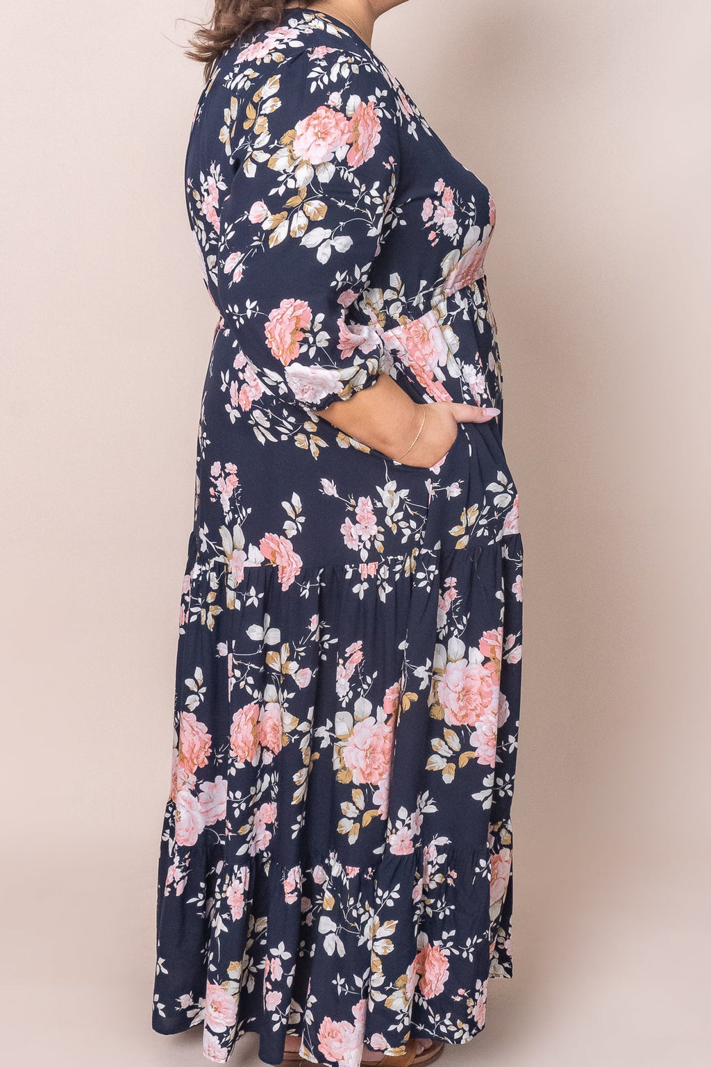 Cristiana Maxi Dress in Navy