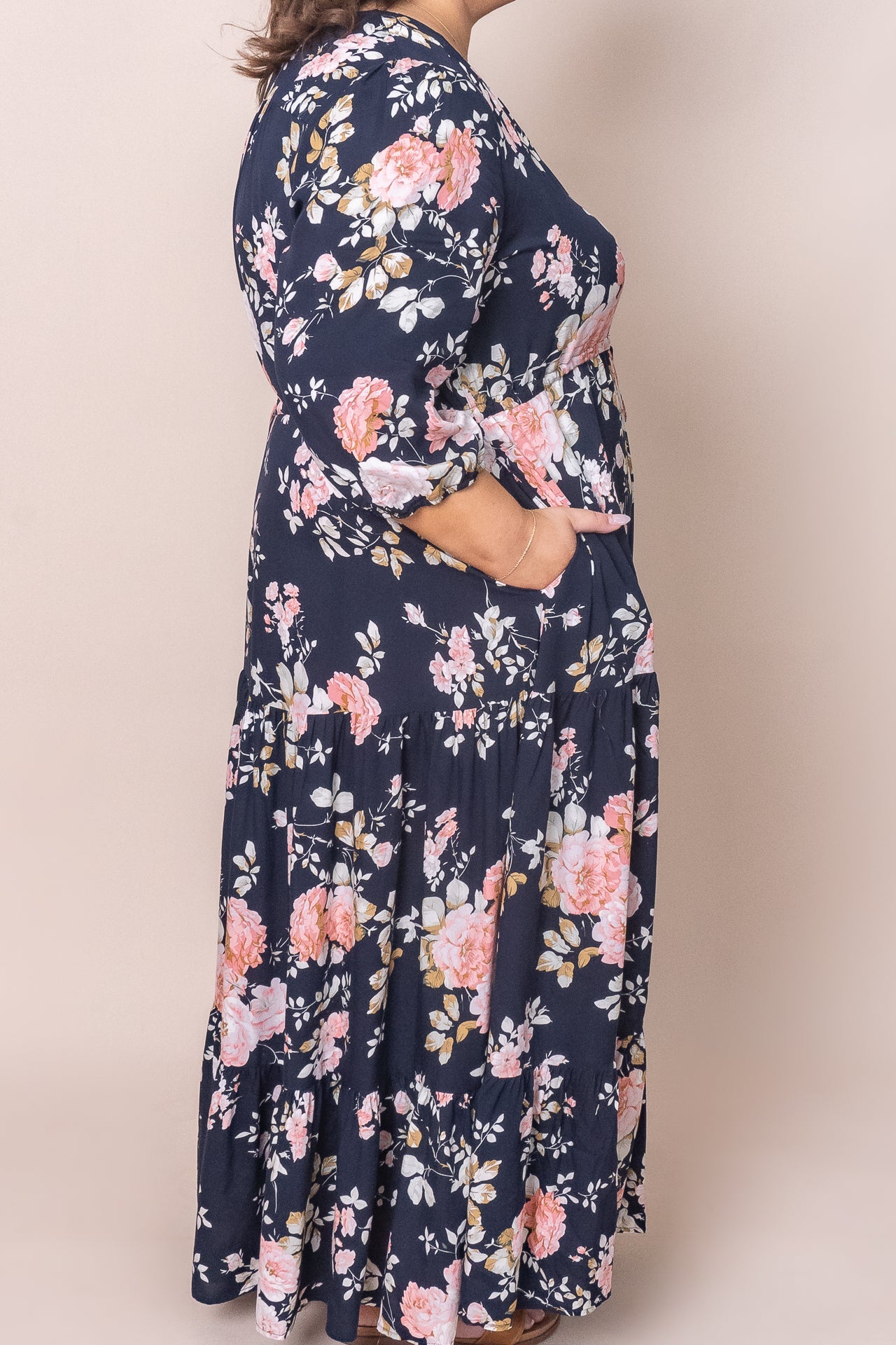 Cristiana Maxi Dress in Navy