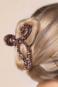 Olivia Bow Hairclip in Leopard Print