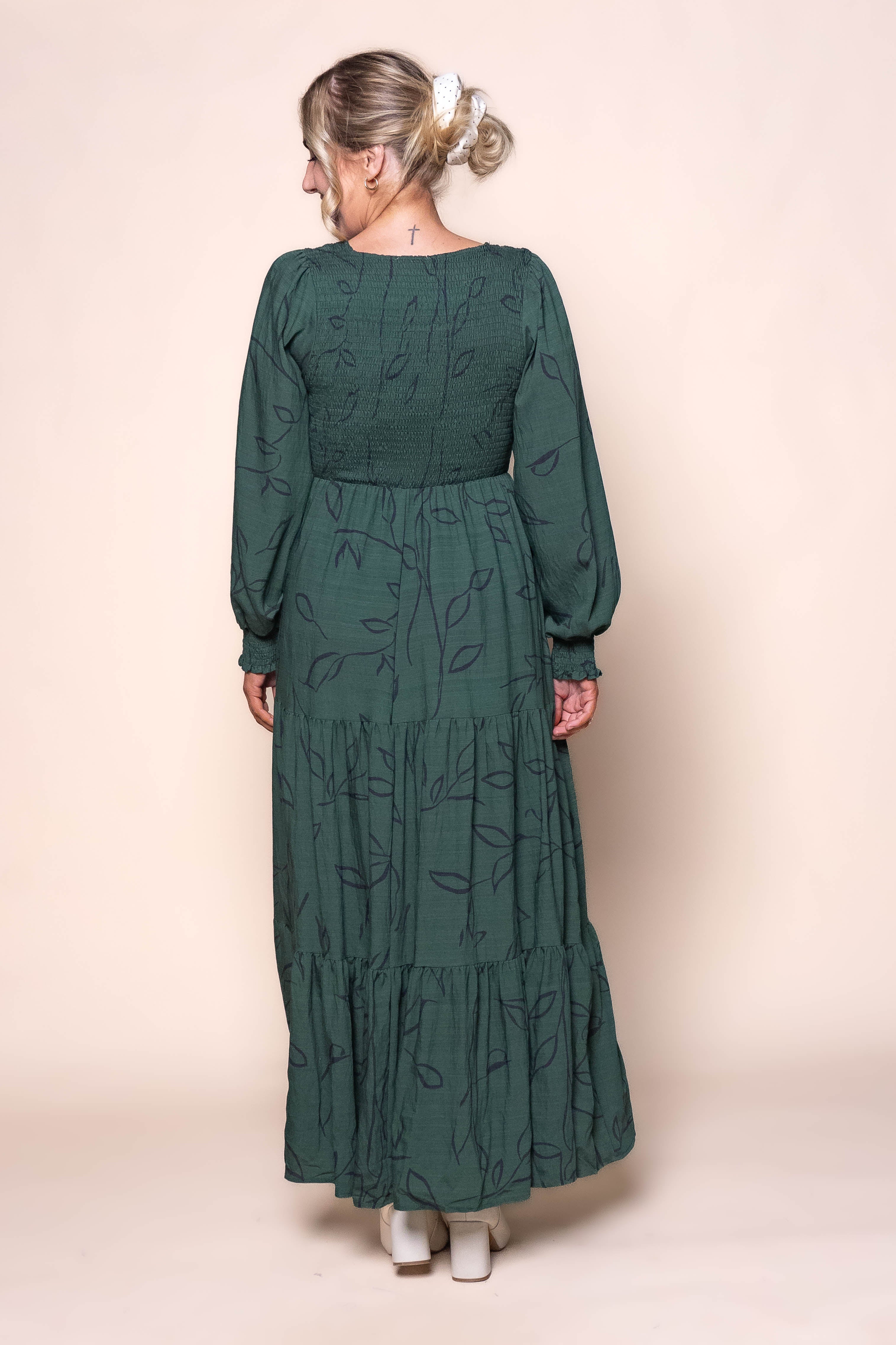 Germaine Maxi Dress in Dark Green