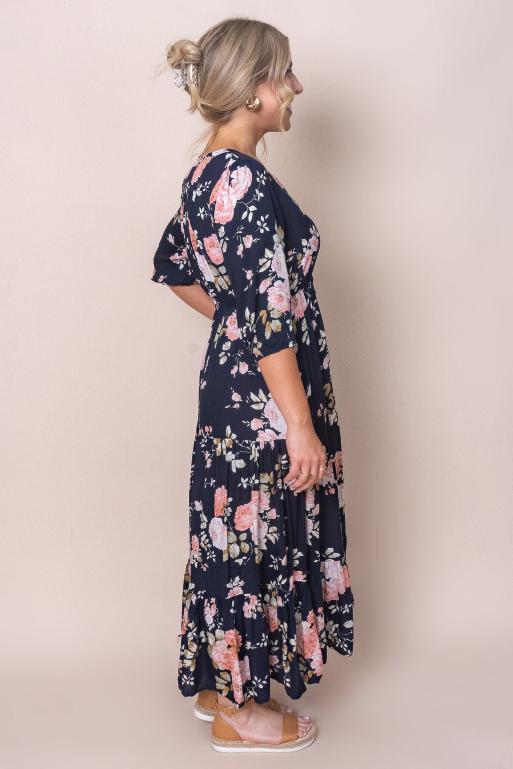 Cristiana Maxi Dress in Navy