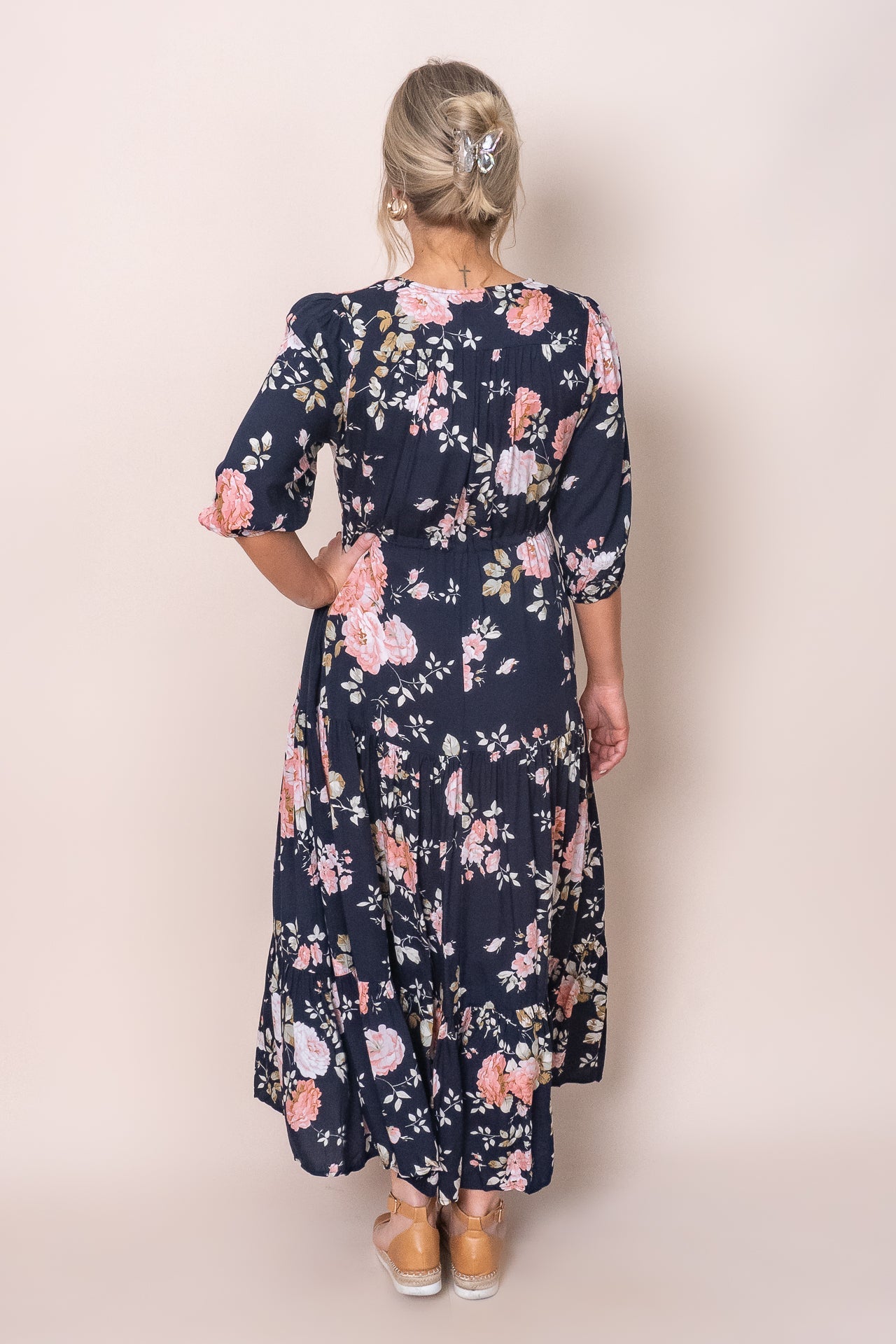 Cristiana Maxi Dress in Navy