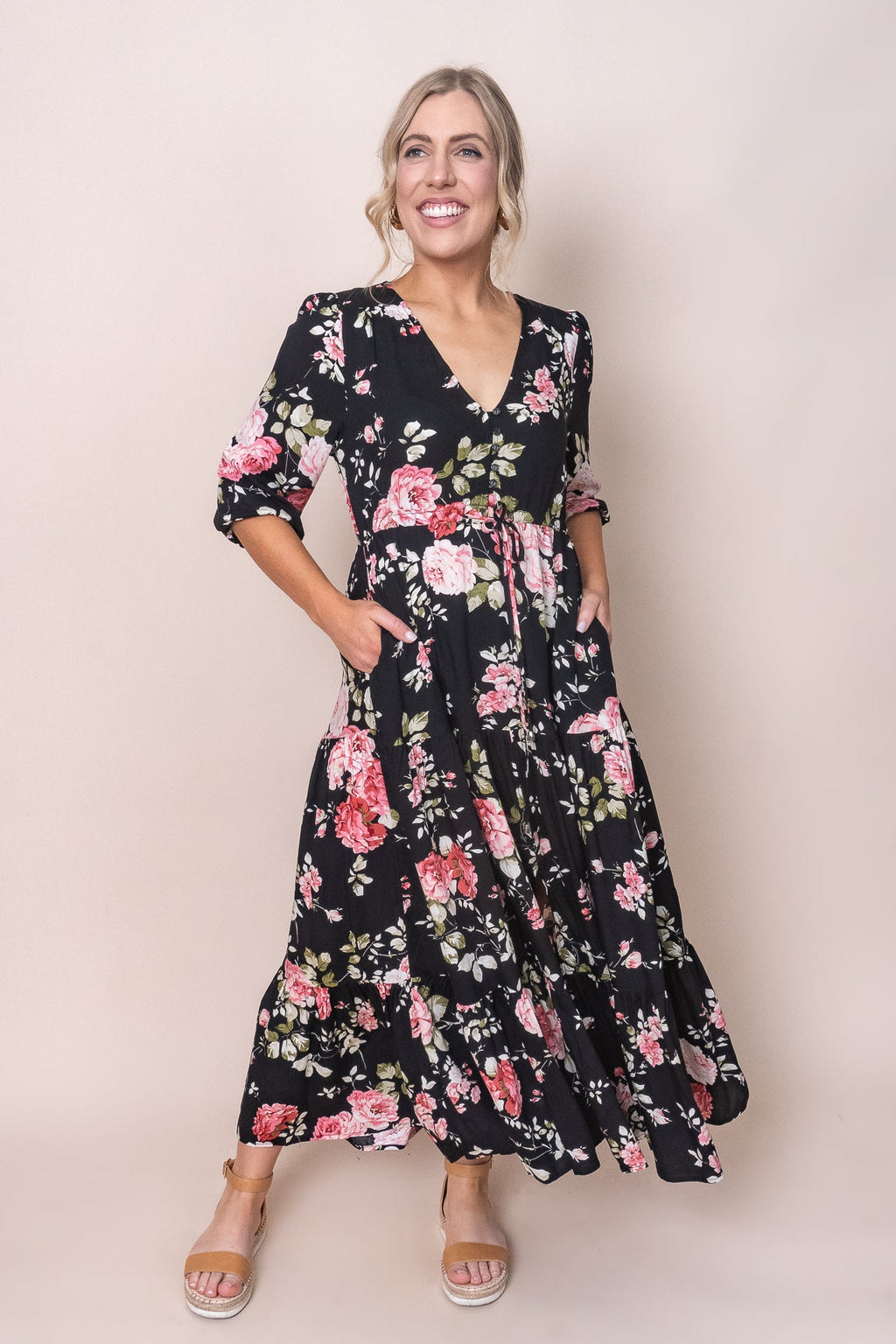 Sofia Maxi Dress in Black