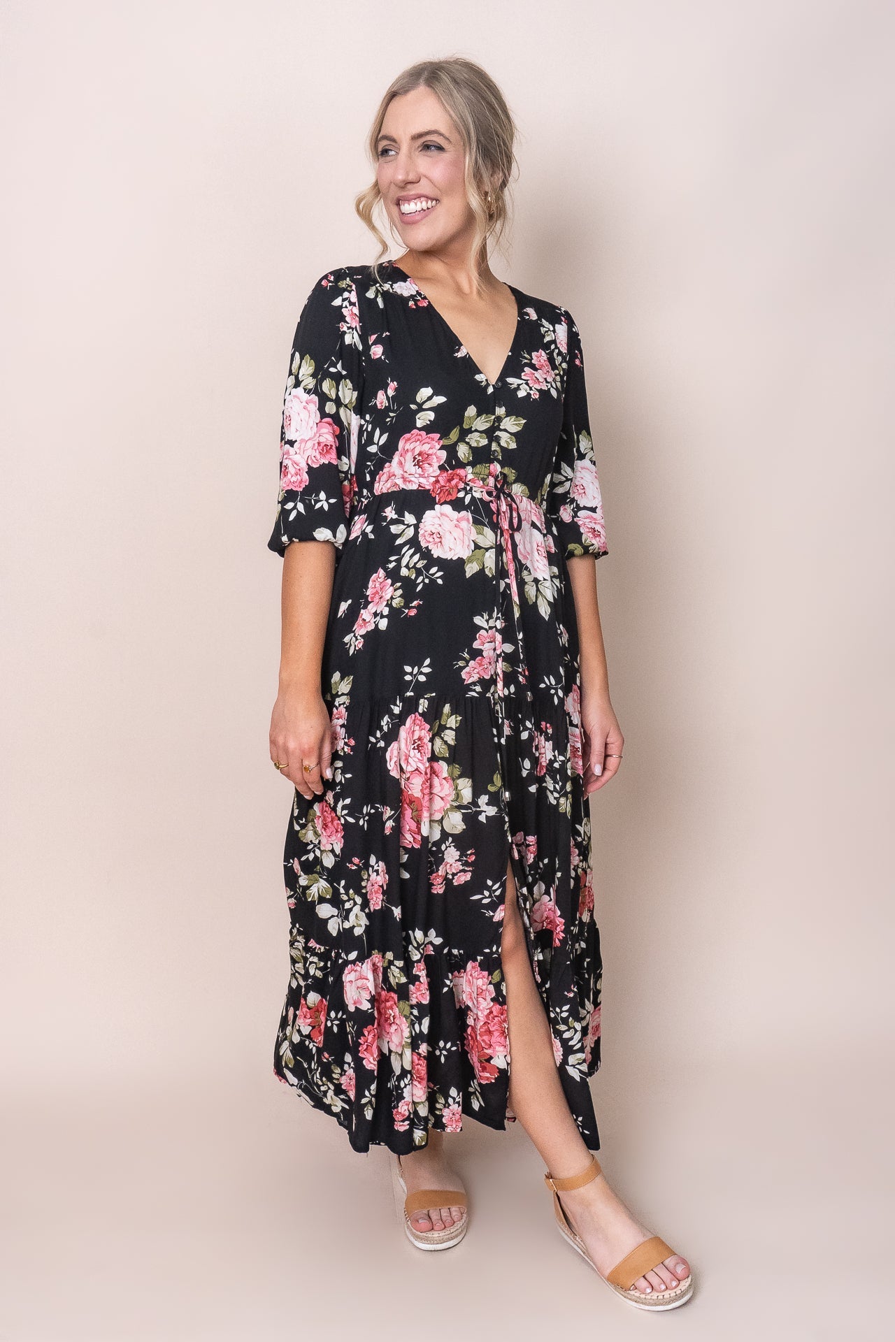 Sofia Maxi Dress in Black